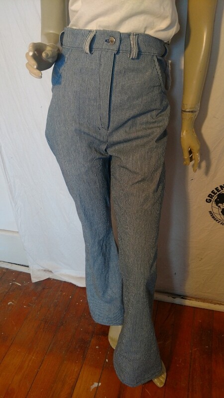 Womens Bells striped  high waisted Jeans Hermans