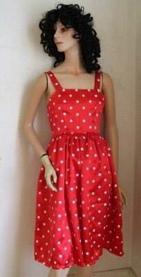 Red Polka dot Party Dress