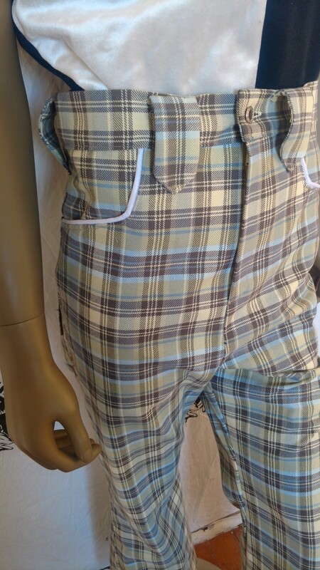 Mens Cowboy bells high waisted plaid by Anna Herman 34 X 30