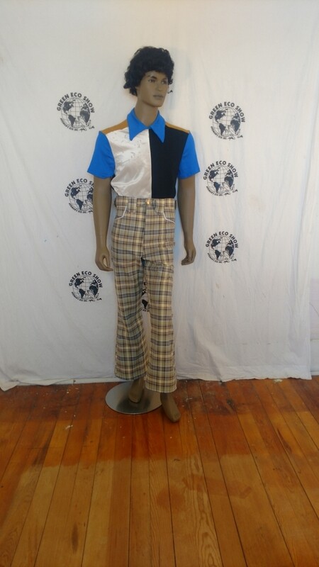 Mens Cowboy bells high waisted plaid by Anna Herman 34 X 30