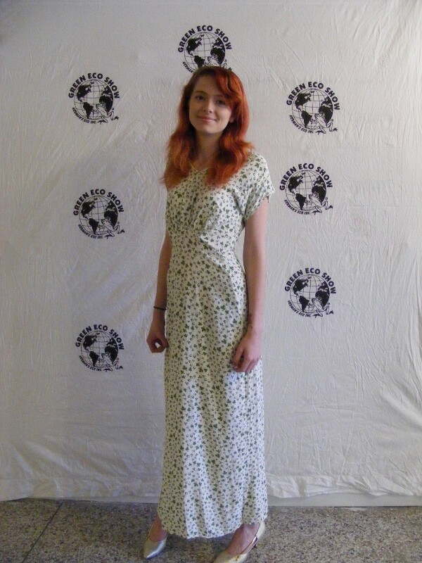 Rayon Gown S By Anna Herman Made in USA