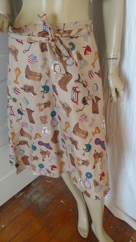 Western wrap around Skirt L Hermans