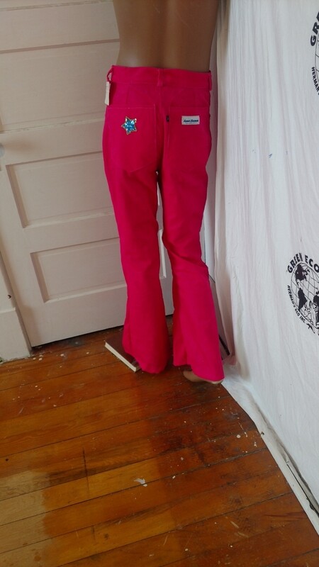 Pink mens pants bells S 30 by Anna Herman USA