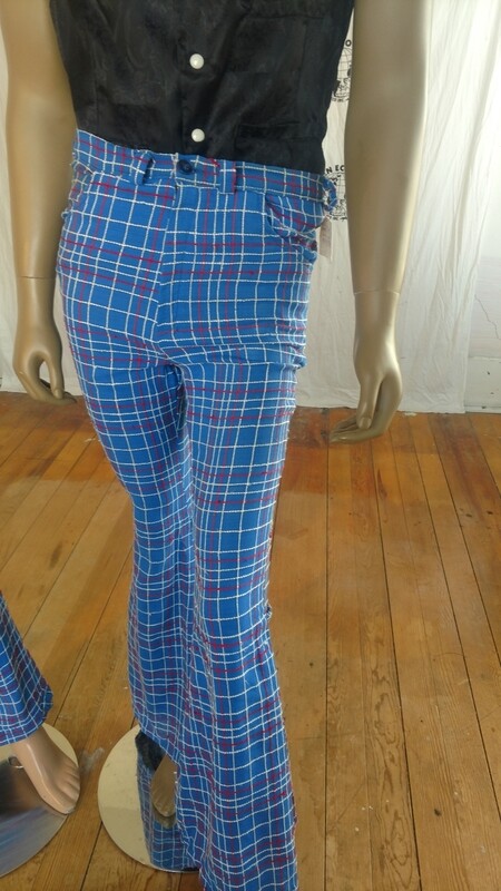 Mens Plaid bells pants Hermans 33 x 33