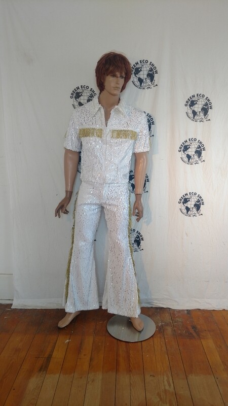 Mens Sequin Suit 42 Justice Hermans Eco USA