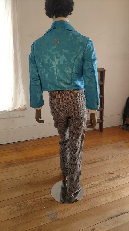 Mens Wool Plaid Suit style pants 32 x 31 Hermans