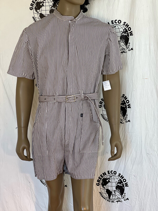 Mens Romper Shorts L Hermans striped