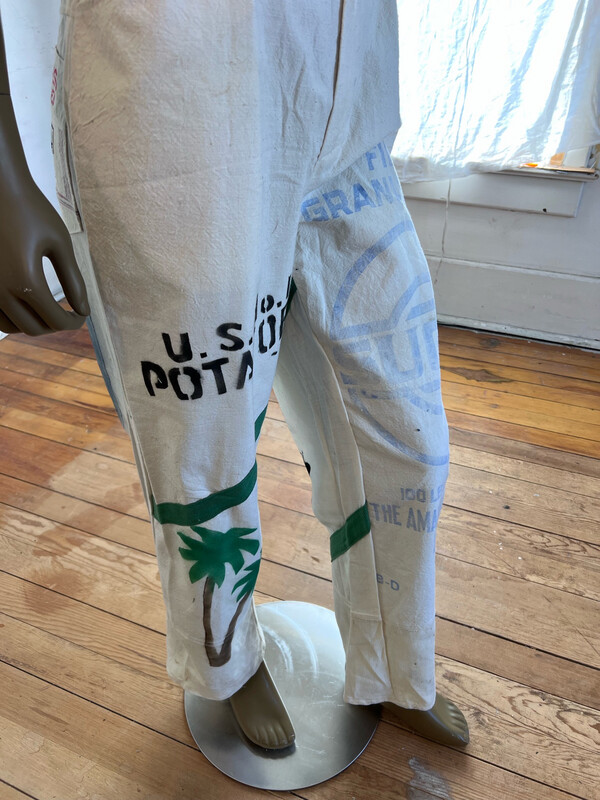Mens Feed Sack Advertising pants 38” Hermans