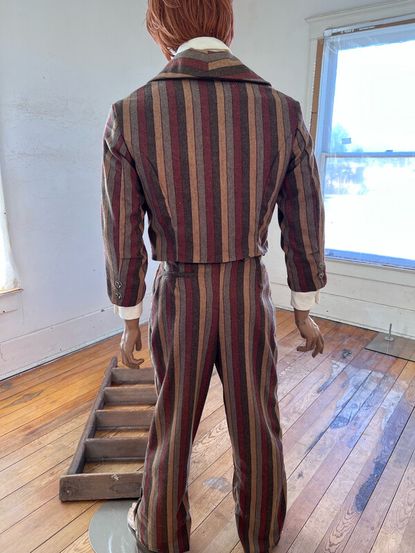 Mens Western Striped Wool Suit 40 Hermans