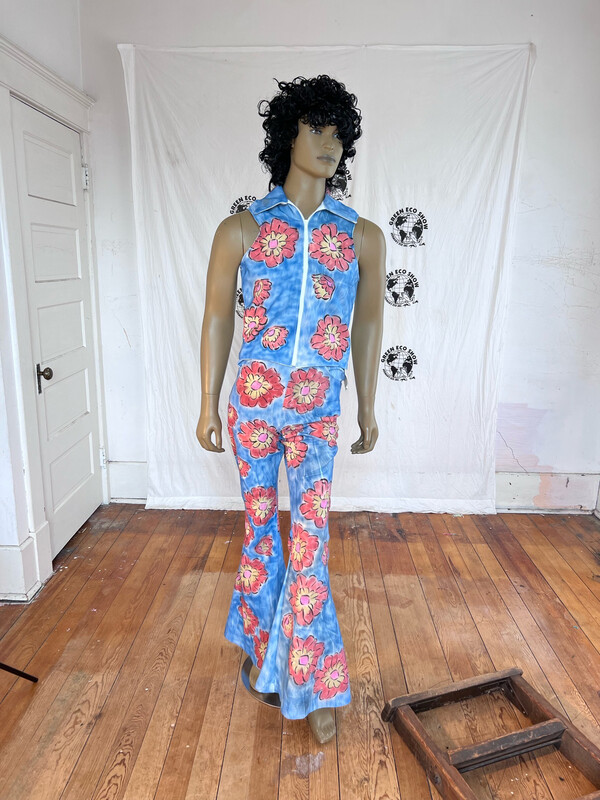 Mens Suit Vest And Pants Bells Flowers Hermans