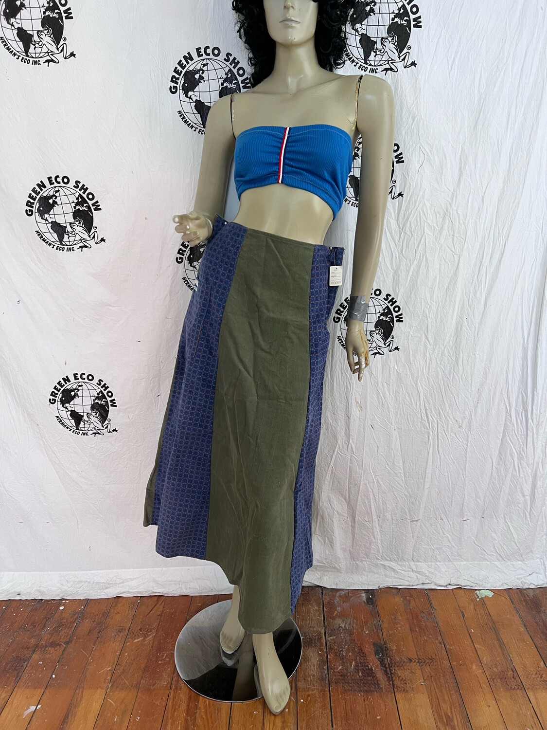 Hermans Panel Skirt Patchwork med 31” Corduroy 