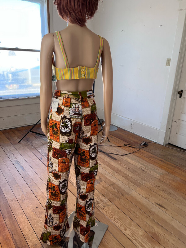 Womens Printed Pants S 25” Hermans Eco