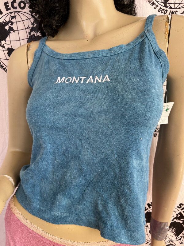 Hermans Hemp Montana tank top S to M Hand Dyed