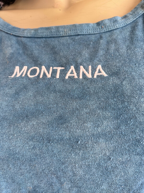 Hermans Hemp Montana tank top S to M Hand Dyed