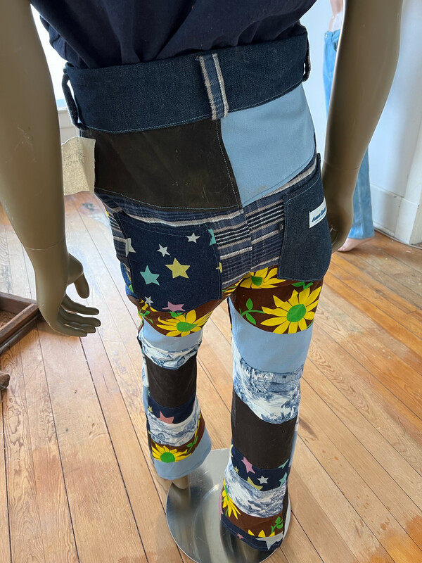Mens Patchwork Jeans 34 X 33 Hermans Eco