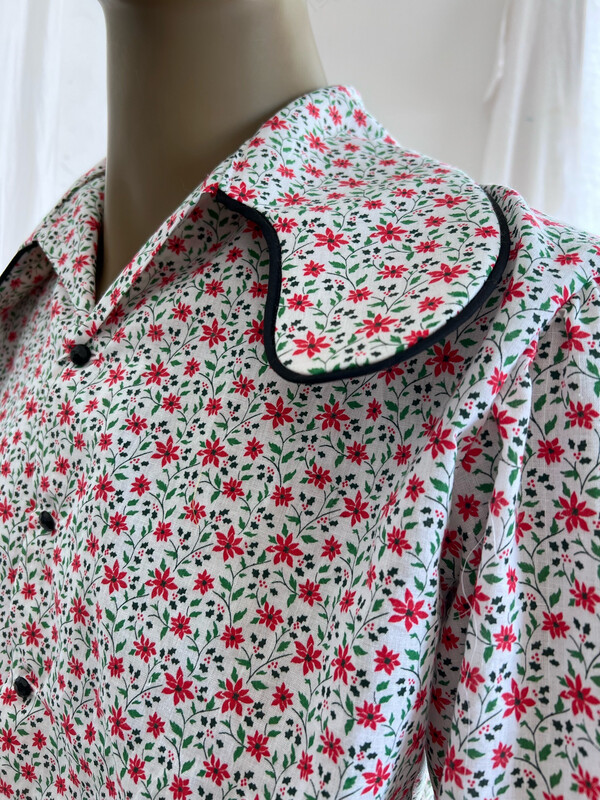 Anna Herman Mens Print big Collar Shirt L