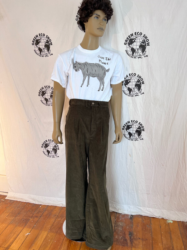 Mens Wide Leg Bell Corduroy Pants 32” Anna Herman