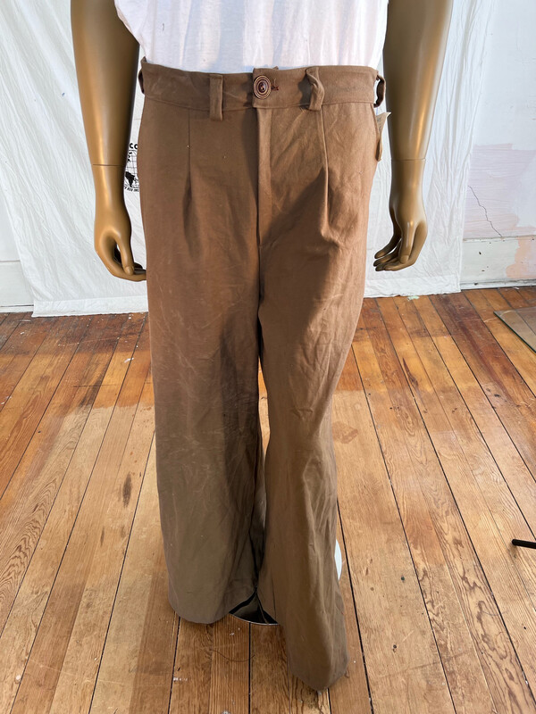 Wide Leg Big Bell High Waisted Mens Pants 36 Herman