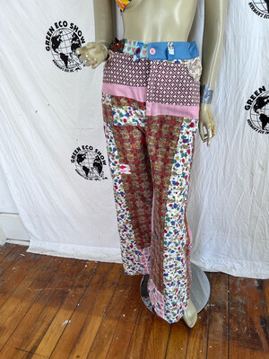 Womens Patchwork Pants Bells 33” By Anna Herman