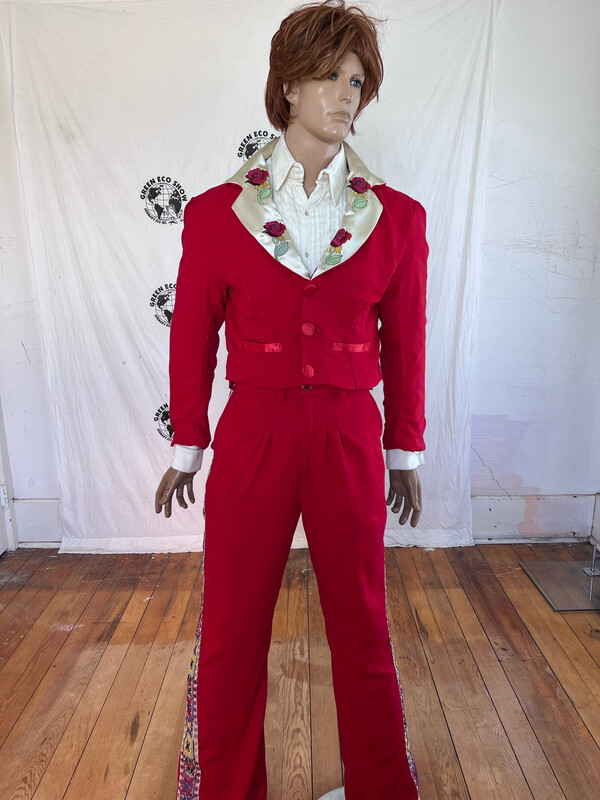 Mens Western Suit 42  Roses