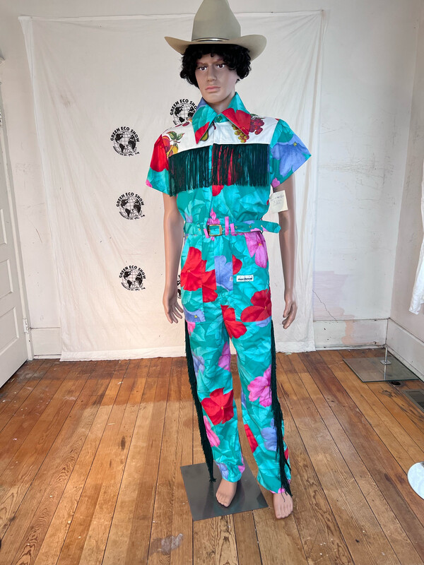 Mens Western Fringe Jumpsuit S By Anna Herman