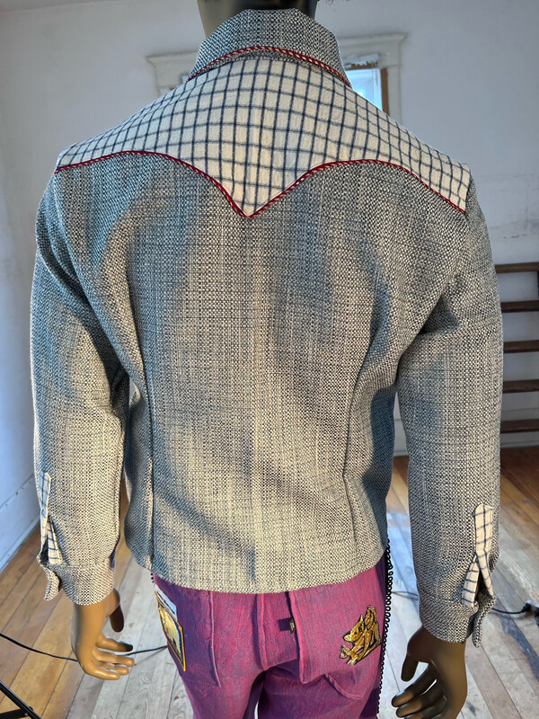 Mens Western Jacket Smiley Face Sz 40