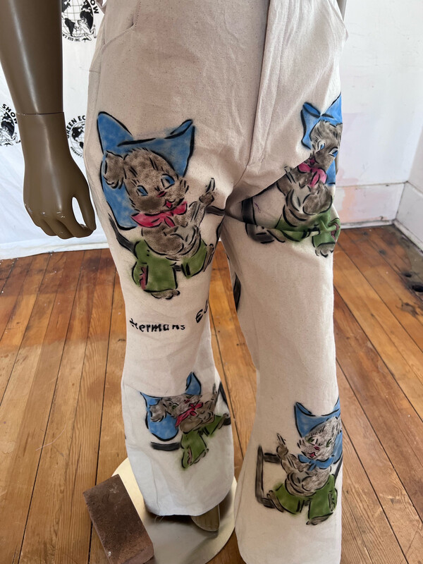 Mens Cowboy Dog Jeans 36” Hermans Eco Canvas