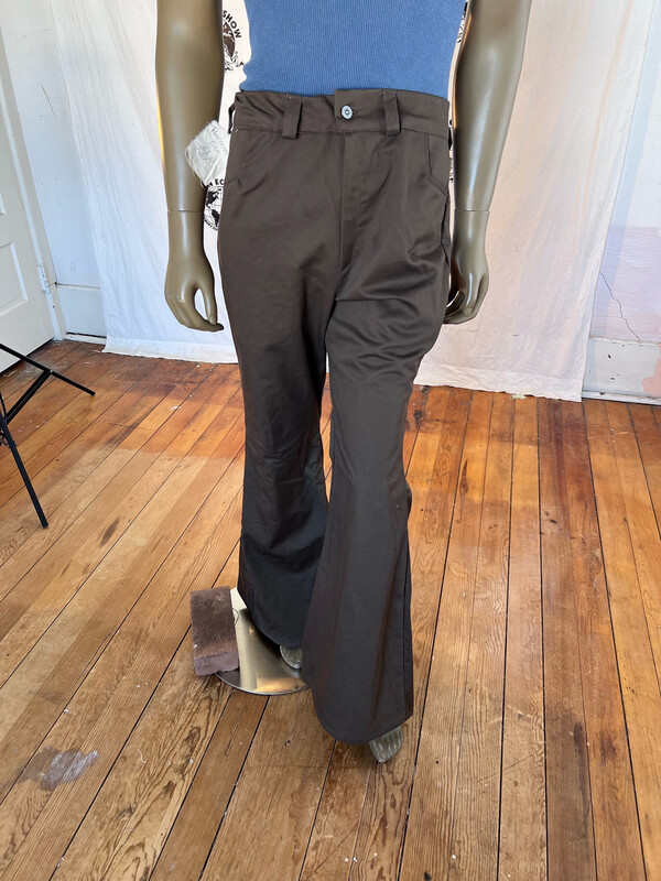 Brown Western Bell Bottom Pants 36” Hermans Eco USA