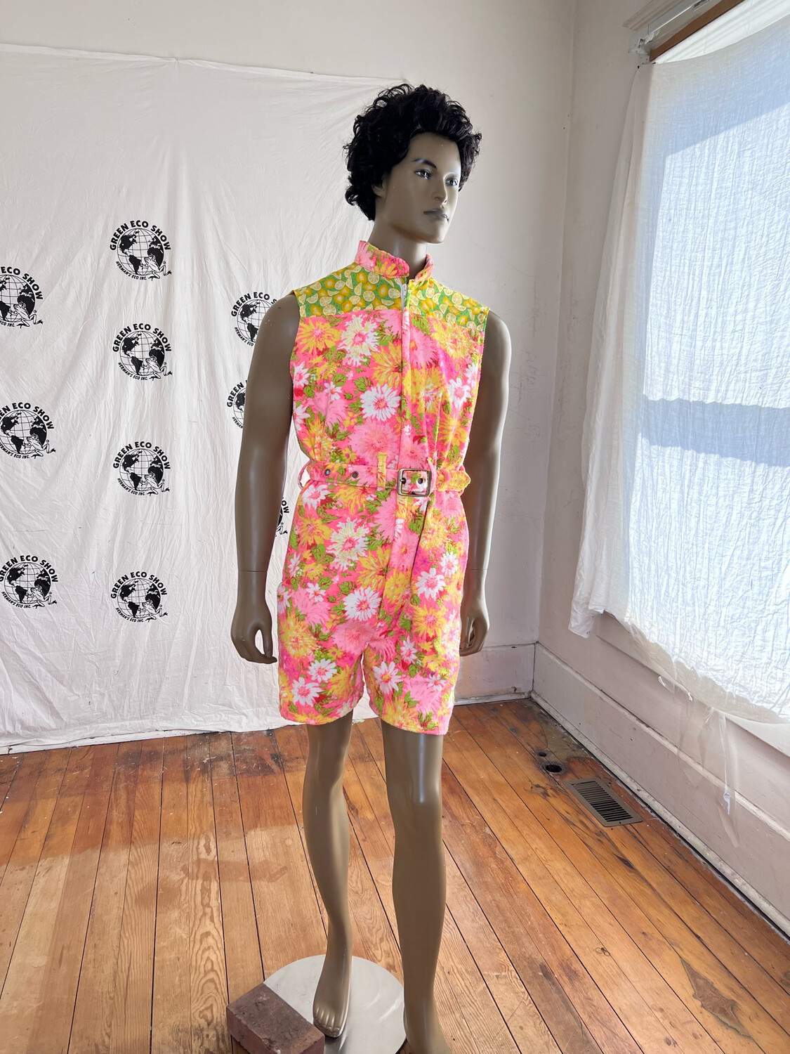 Flower Power Mens Romper M By Anna Herman USA