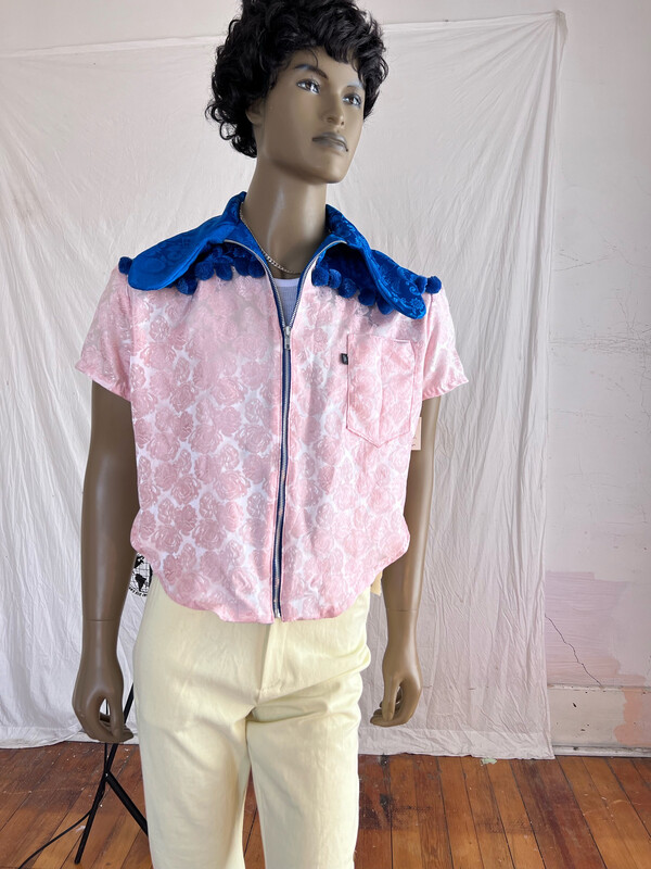 Mens Brocade Short Sleeve Jacket L Hermans Eco