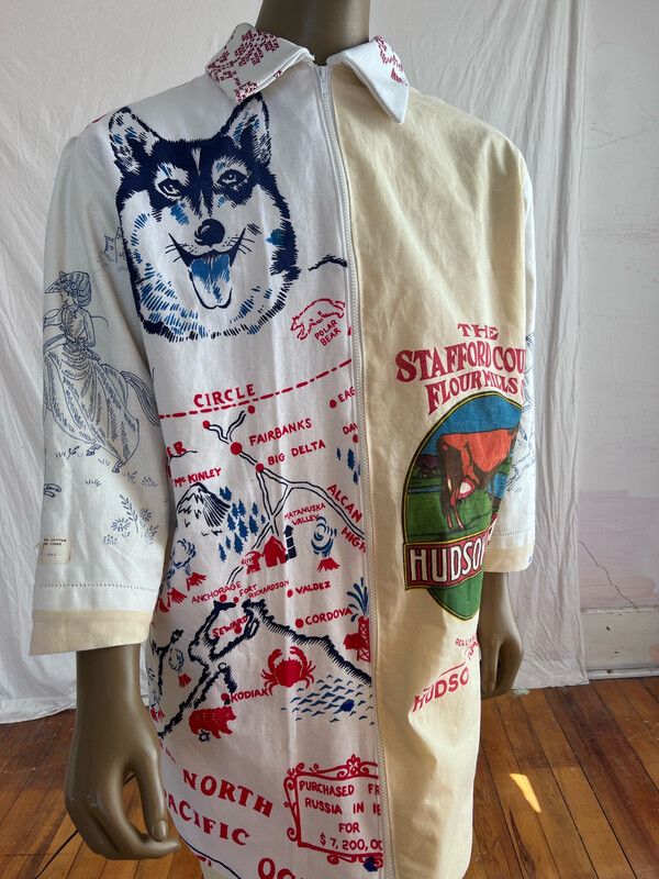 Mens Feed Sack Coat By  Anna Herman XL