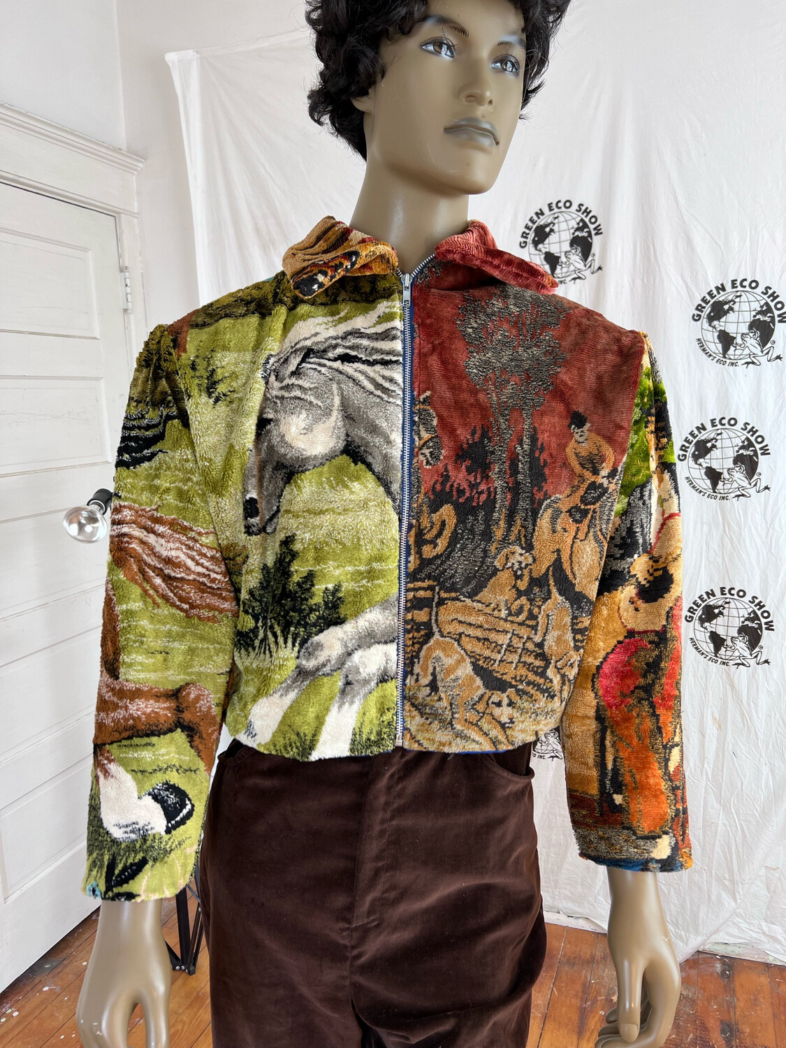 Velvet Tapestry Mens Jacket L By Anna Herman