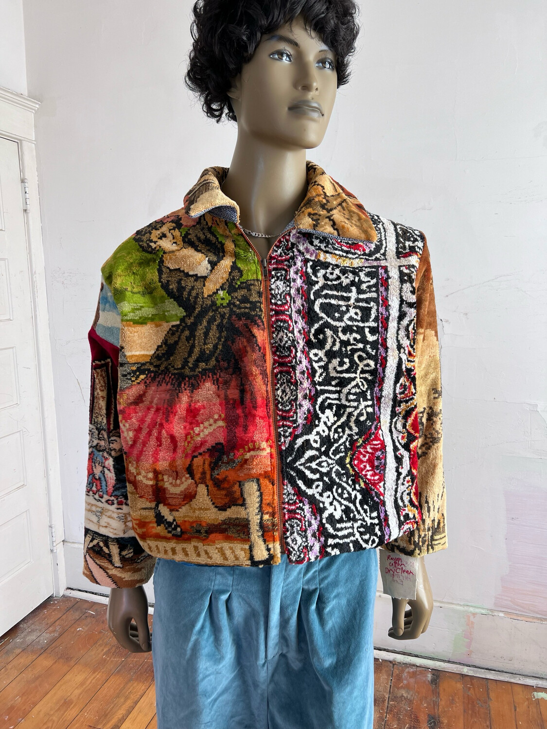 Velvet Tapestry Jacket L Dancers Cafe
