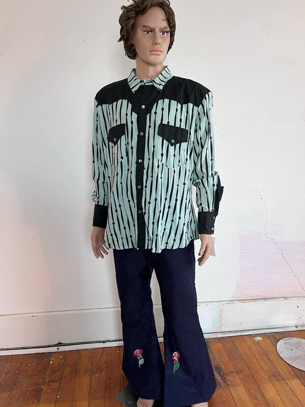 Mens Cowboy Shirt L By Anna Herman