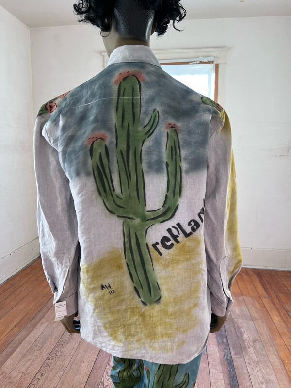 Hemp Replant Cactus Shirt XL