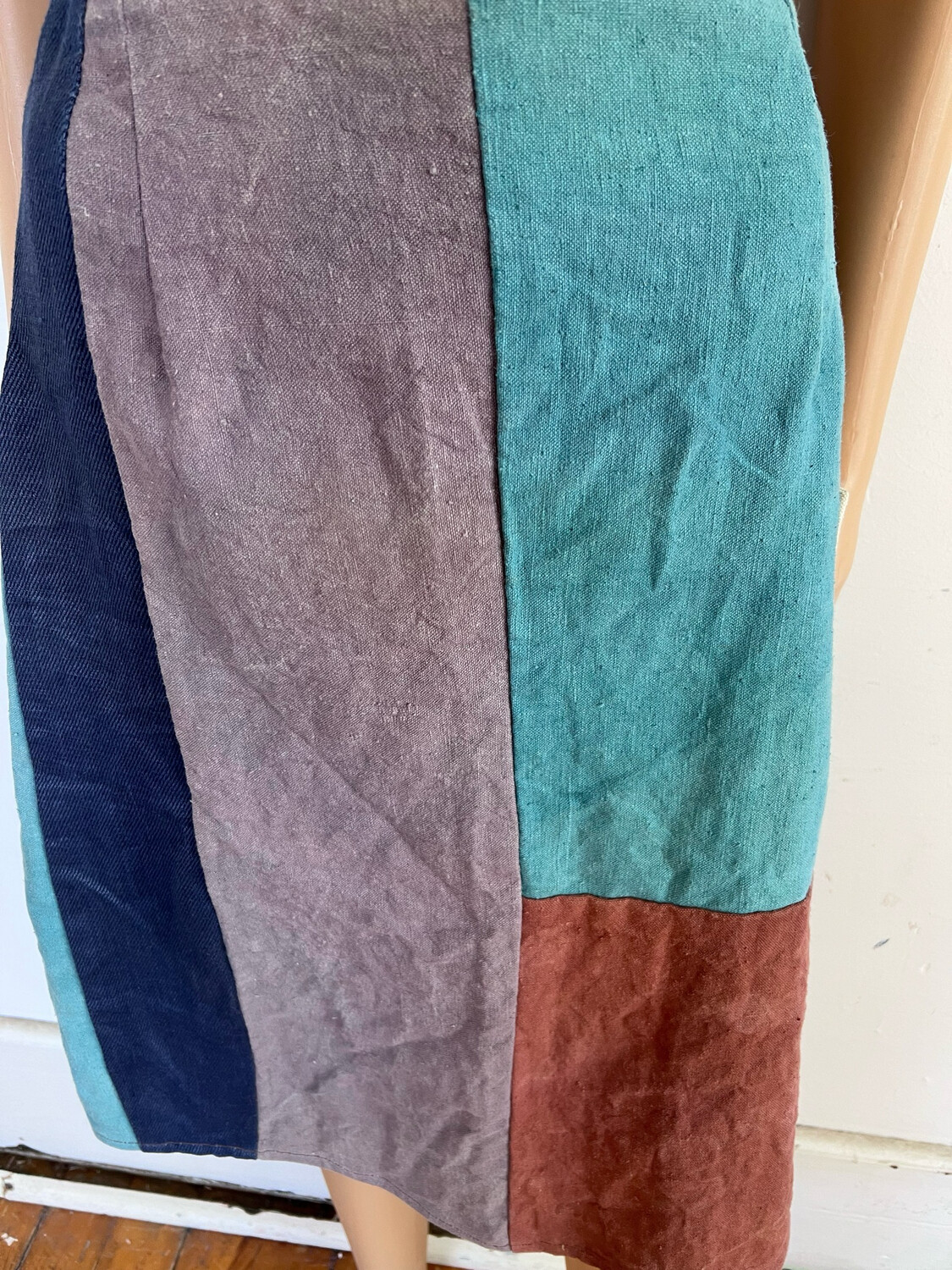 Hermans Hemp Patchwork Skirt 26”