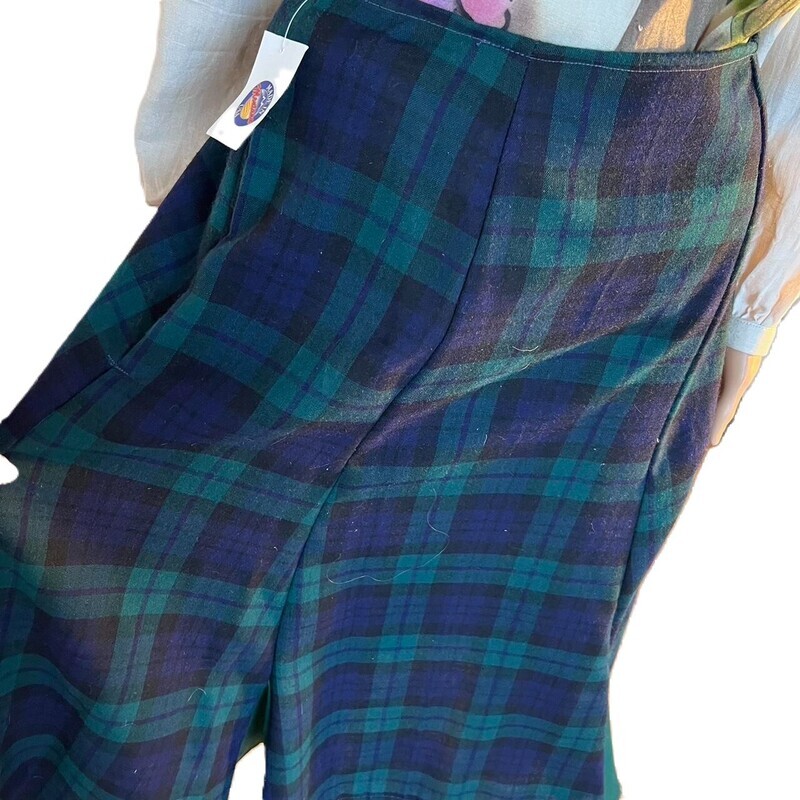 Women&#39;s Plaid wool insert Skirt 29&quot; W by Herman