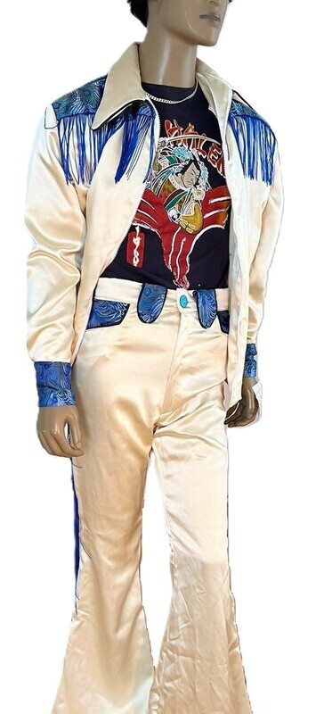 Mens Satin Western Suit L By Anna Herman