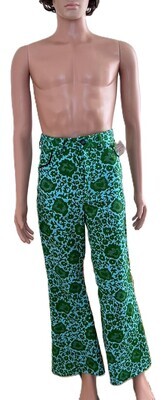 Mens Flowered High waisted Pants by Anna Herman 29 -30
