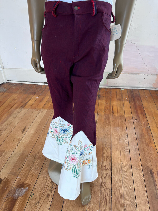 Mens Embroidered Jeans By Anna Herman USA 36”