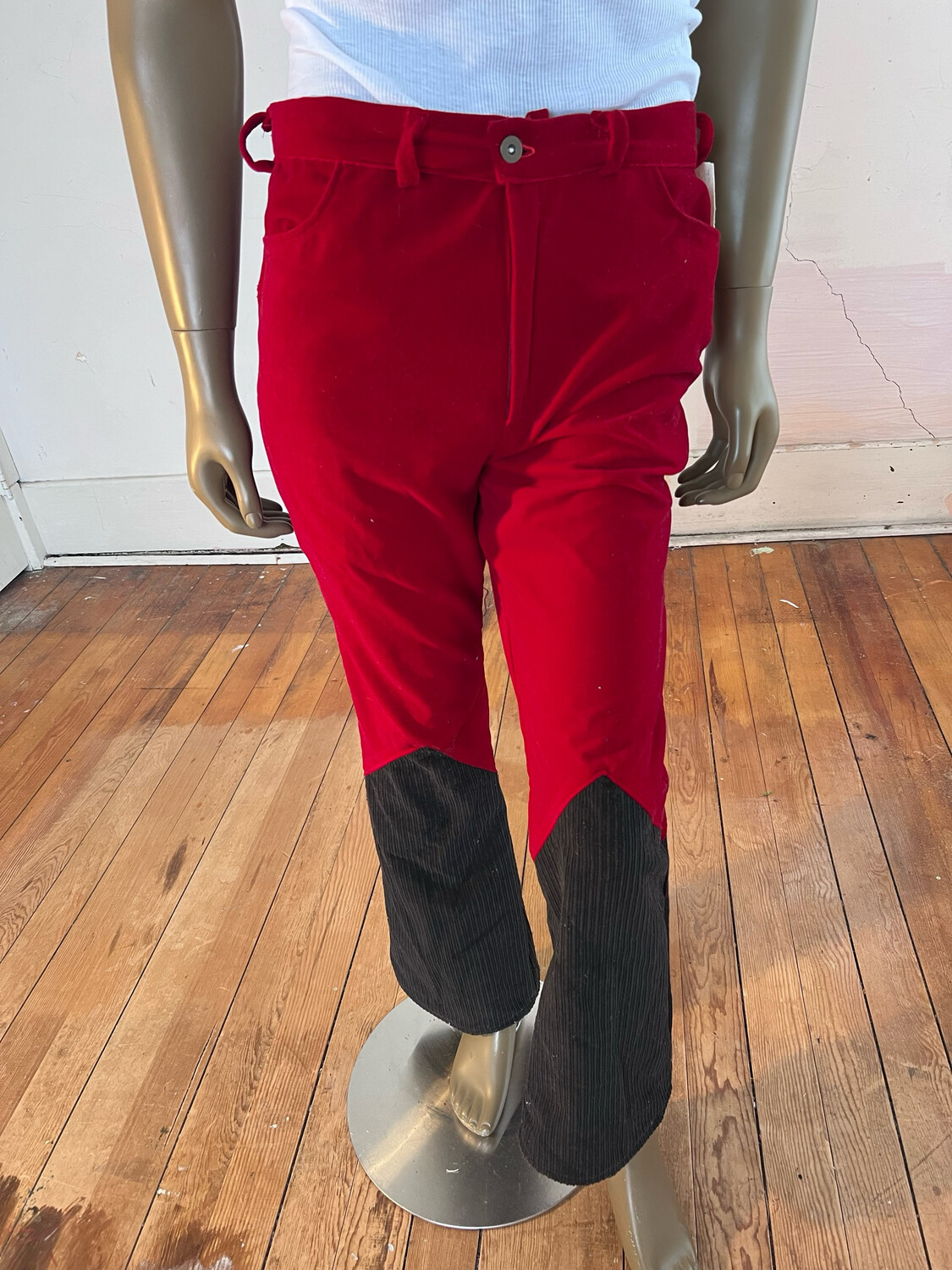 Mens Velvet  Corduroy Pants Jeans 2 Tone Herman 32 X 31