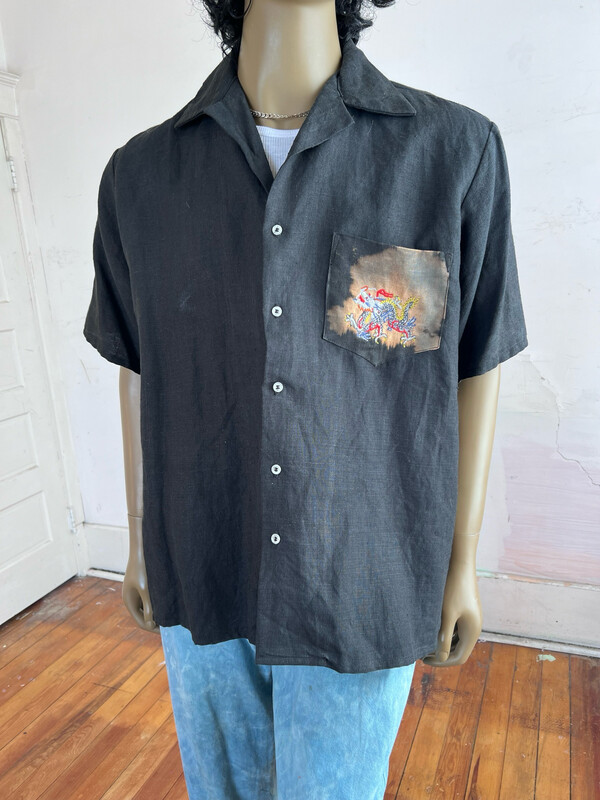 Hermans Hemp Dragon Shirt L Made In USA