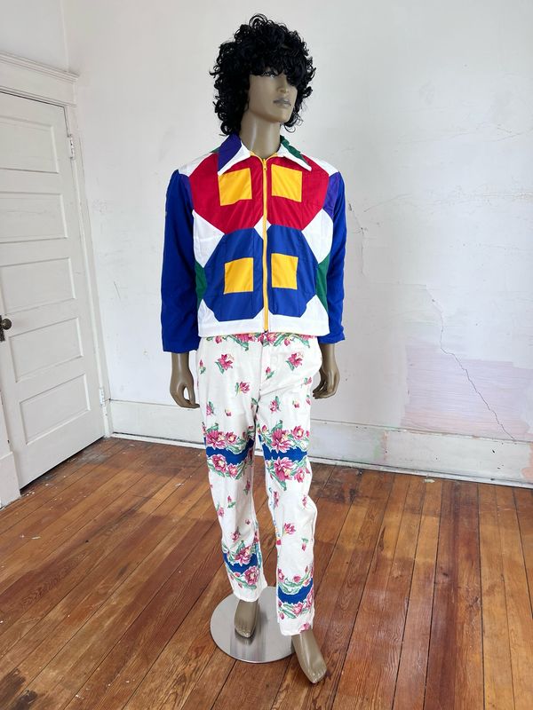 Mens Patchwork Reversible Jacket Hermans Eco L