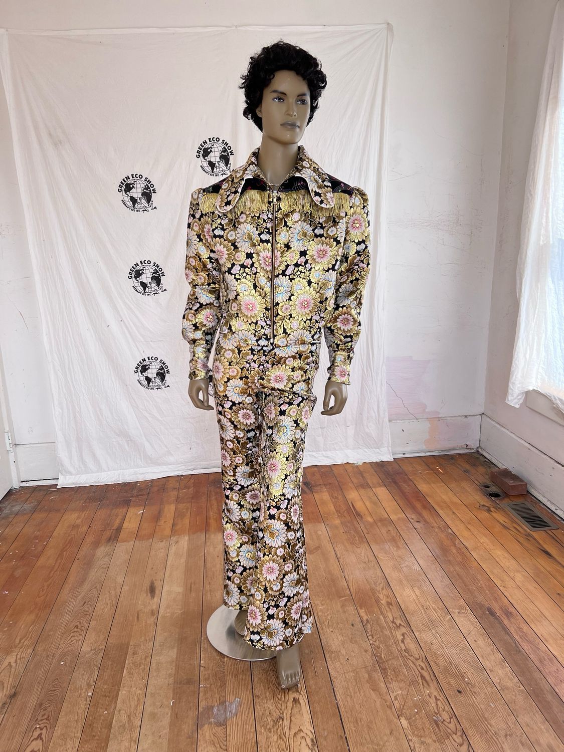 Gold Western Suit M  To L By Anna Herman USA