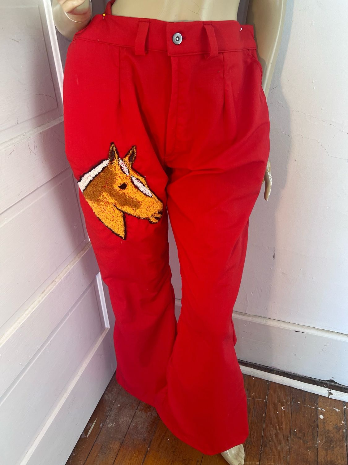 Women’s Embroidered Horse Pants XL