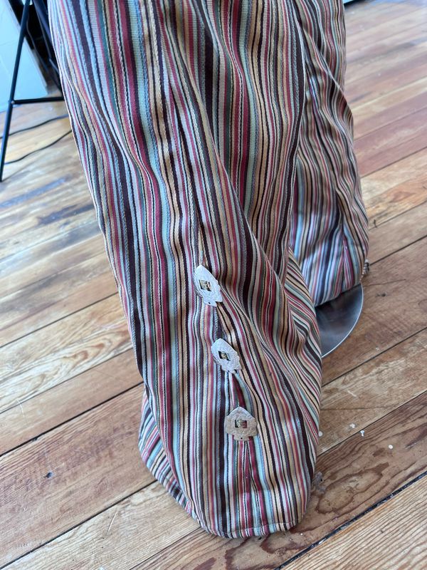 Mens Bells With Conchos XL 40” X 36 Striped By Hermans