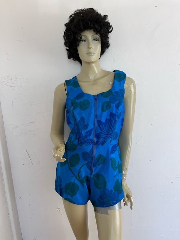 Womens Silk Romper Med By A Herman USA