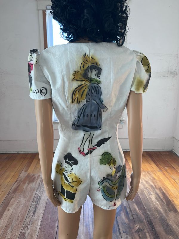 Women’s People Painted Romper S By A Herman USA