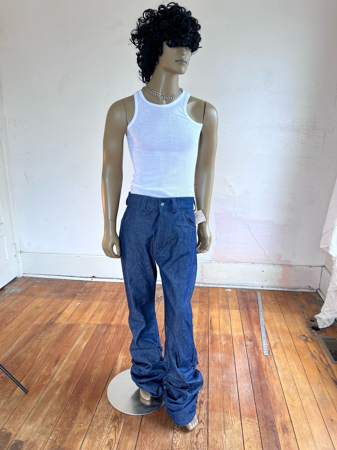 Mens Slouche Bell Bottom Jeans 36” By Hermans