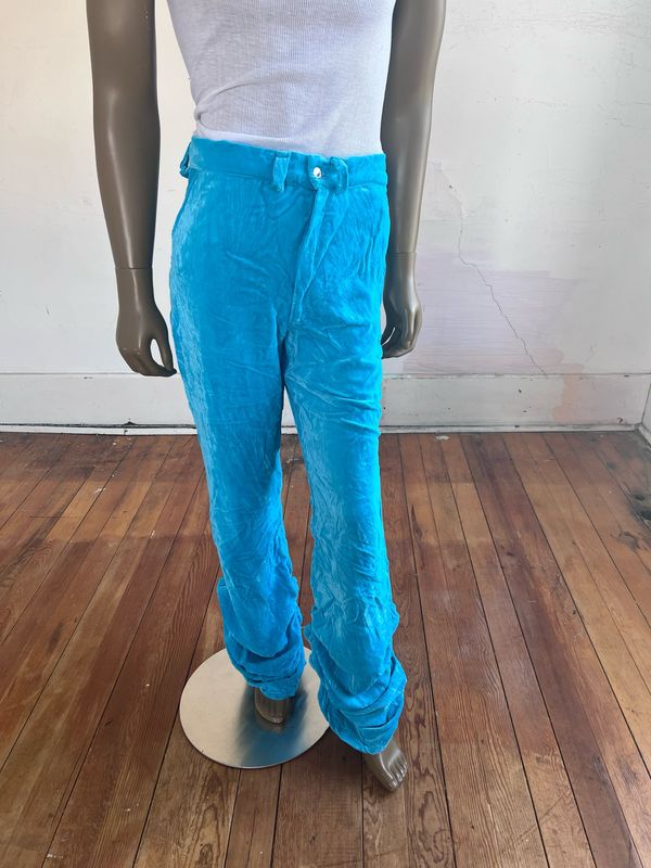 Velvet Slouche pants Suit Style 33” Adjustable Length By Herman